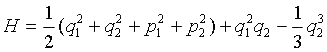 Die Formel: H=1/2(x^2+y^2)+1/2(px^2+py^2)+x^2y-y^3